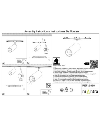 MAGNETO mini * FOCO LED 10W 38º NEGRO